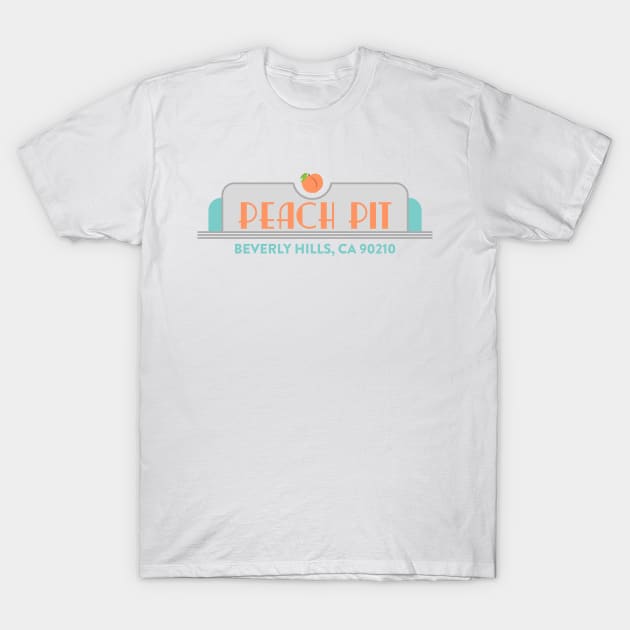 Peach Pit (Beverly Hills, 90210) T-Shirt by fandemonium